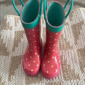 Red Polka Dot Rain Boots
